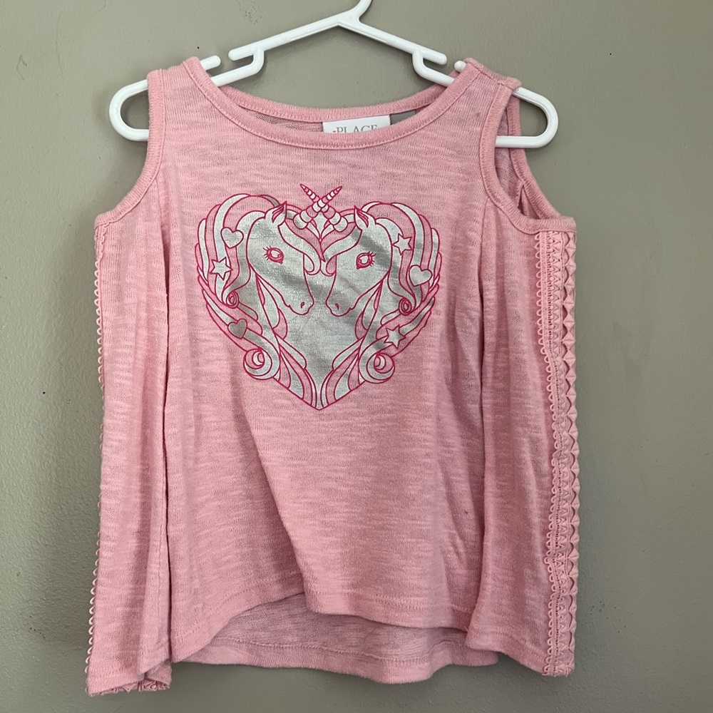 Unicorn cold shoulder top - size 4